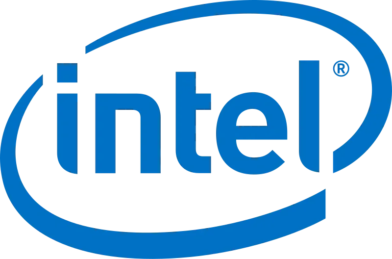 Intel corporate brand symbol