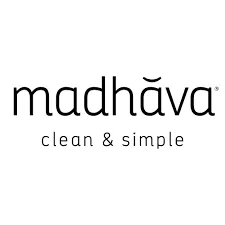 Madhava branding with modern typography